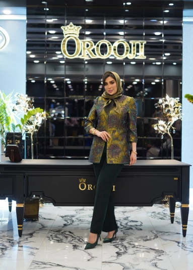 ژاکارد نیلوفر طلایی 1