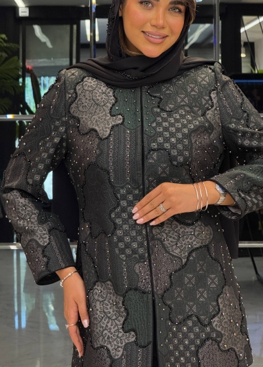 هندسی سبز زمردی تیره 1