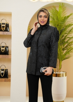 مانتو آستین رز طرح گل 1